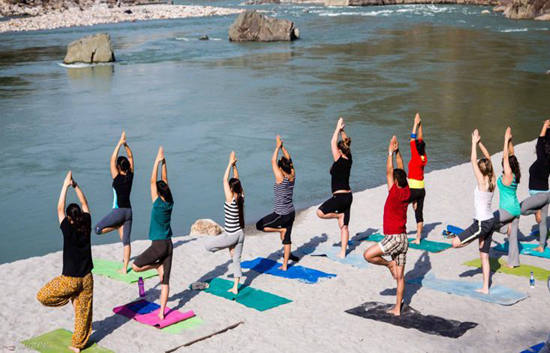 YOGA IN RISHIKESH ASHRAM